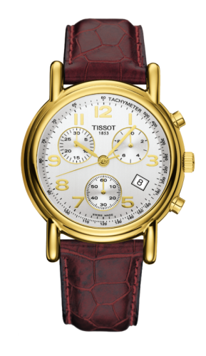 Tissot Carson Chronograph Quartz 39.7 Yellow Gold / Silver / Strap